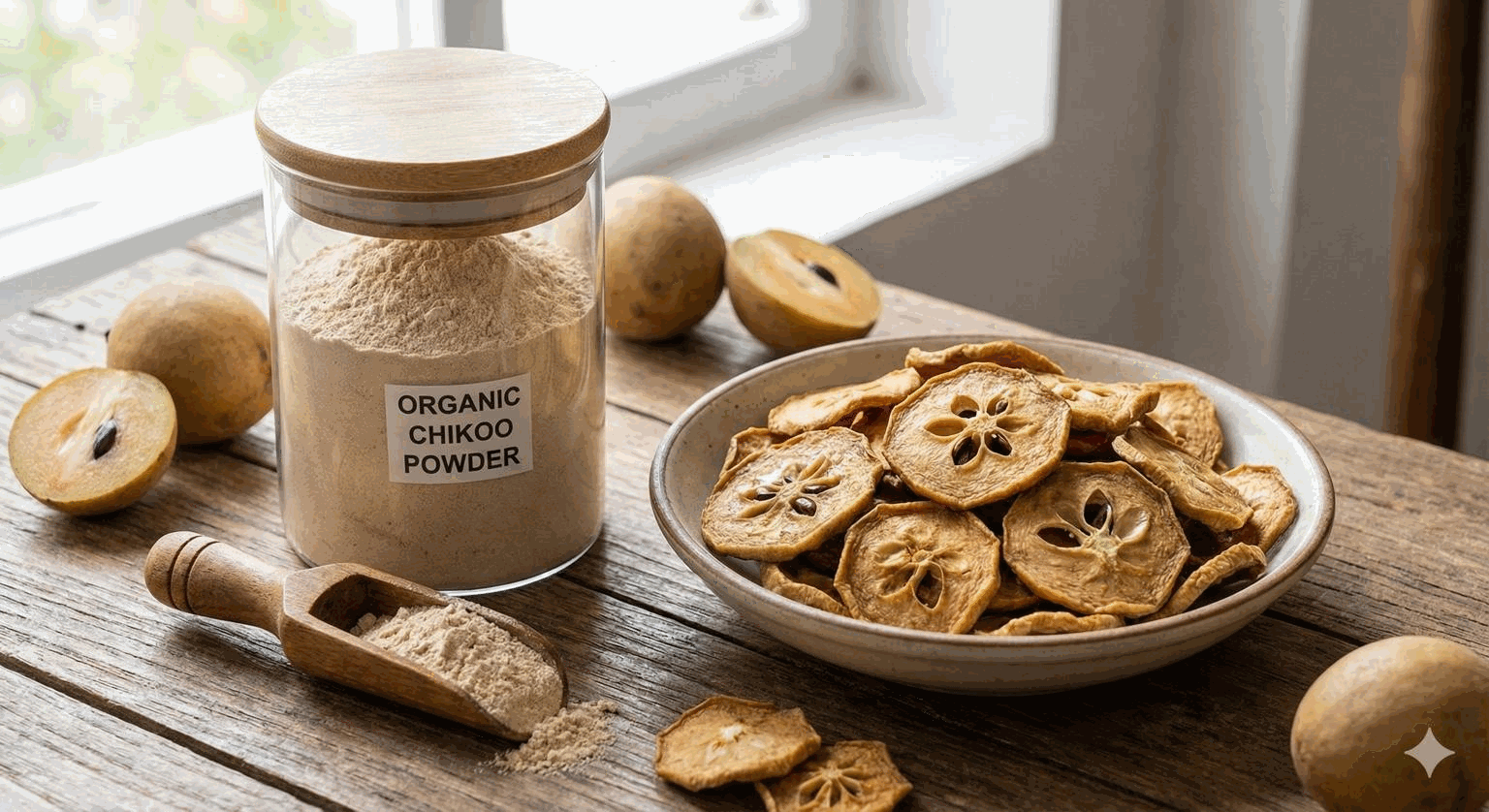 Dehydrated Chikko Powder Bulk